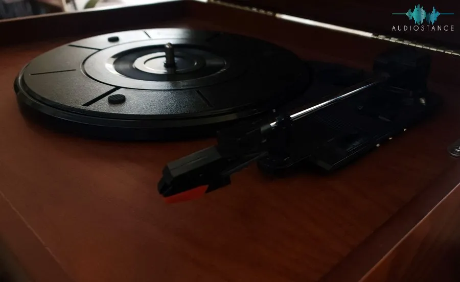 vinyl player side