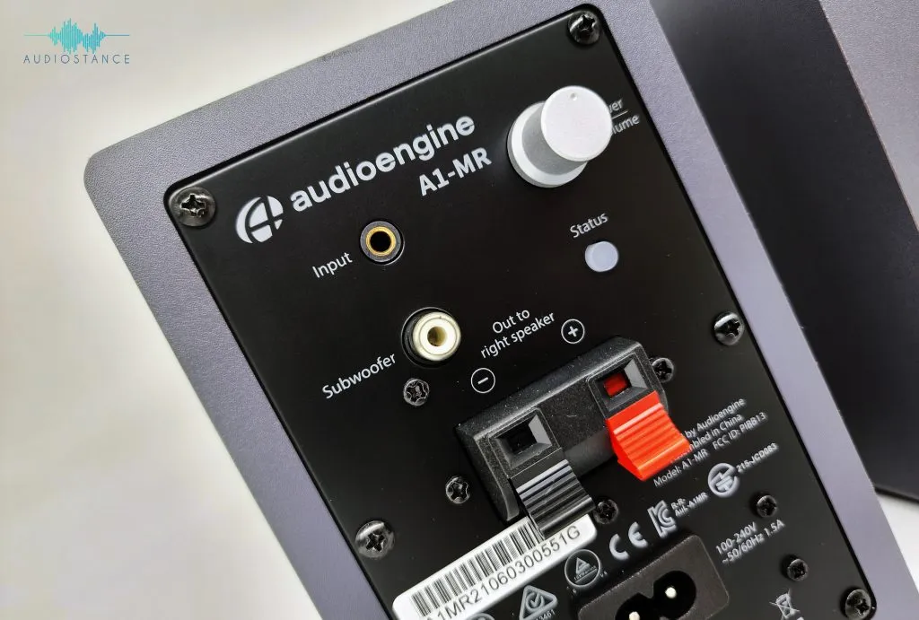 back of audioengine a1-mr