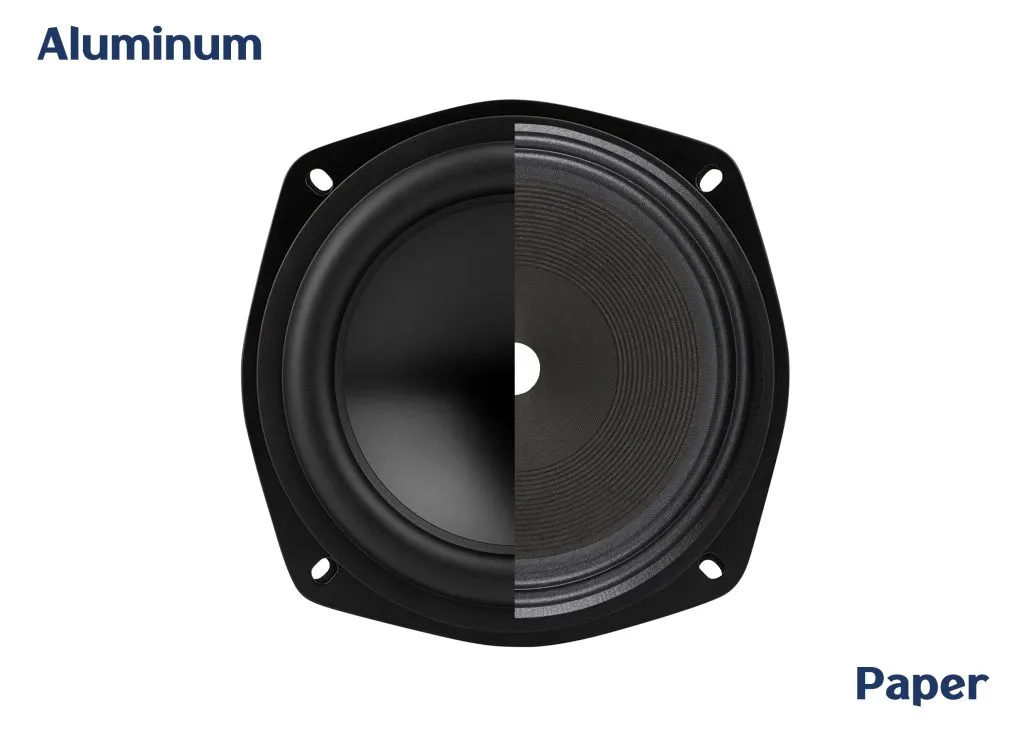 aluminum vs paper driver cones