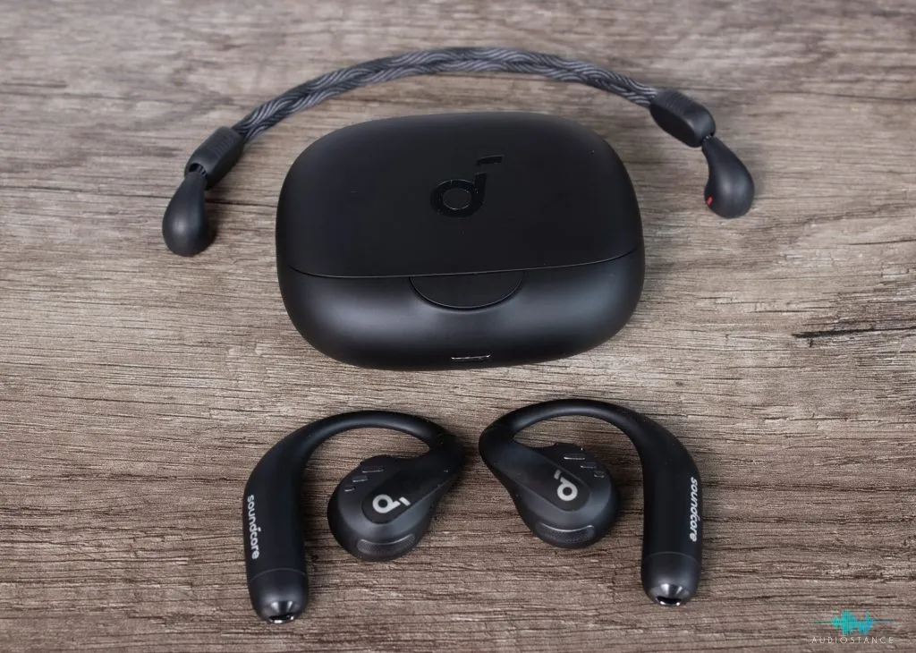 Soundcore AeroFit Pro buds and dock